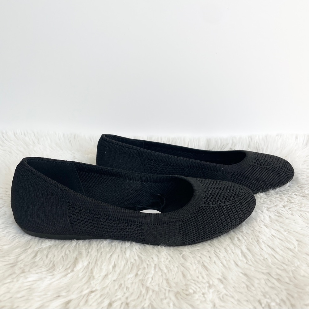 6, 6.5, 8.5 black neutral flats with arch support flats